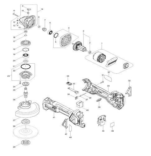 Makita ersatzteile für dga511 - makita,