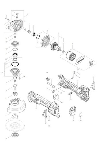 Makita ersatzteile für dga513 - für,
