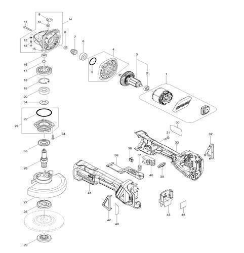 Makita ersatzteile für - ersatzteile, dga515