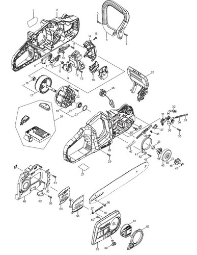 Makita ersatzteile für duc353 - ersatzteile,